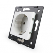 Socket Without Glass Panel - White