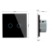Touch Light Switch Double With Remote Control - Gold